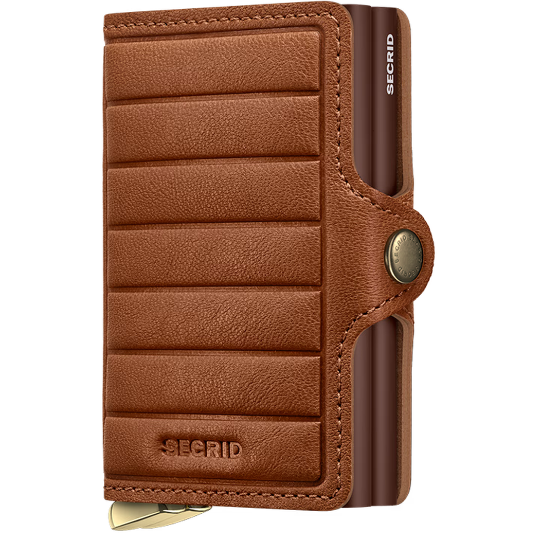 SECRID Premium Twinwallet Emboss Lines +-Accessories - Wallets-SECRID-Cognac-Appalachian Outfitters
