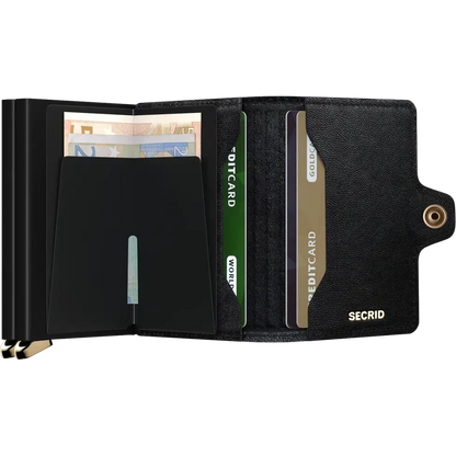 SECRID Twin Wallet - Emboss Lines-Accessories - Wallets-SECRID-Black-Appalachian Outfitters