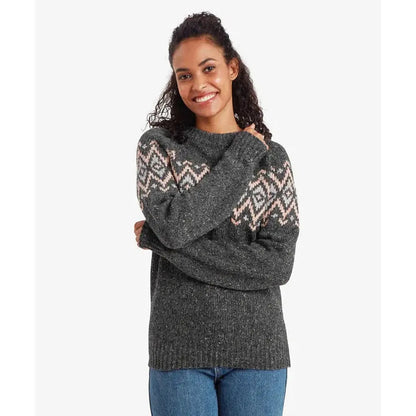 Sherpa Adventure Gear Samples - Women's Dumji Crew Sweater-Women's - Clothing - Tops-Charcoal-S-Appalachian Outfitters