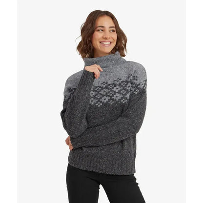 Sherpa Adventure Gear Samples - Women's Mandari Mock Neck Sweater-Women's - Clothing - Tops-Charcoal-S-Appalachian Outfitters