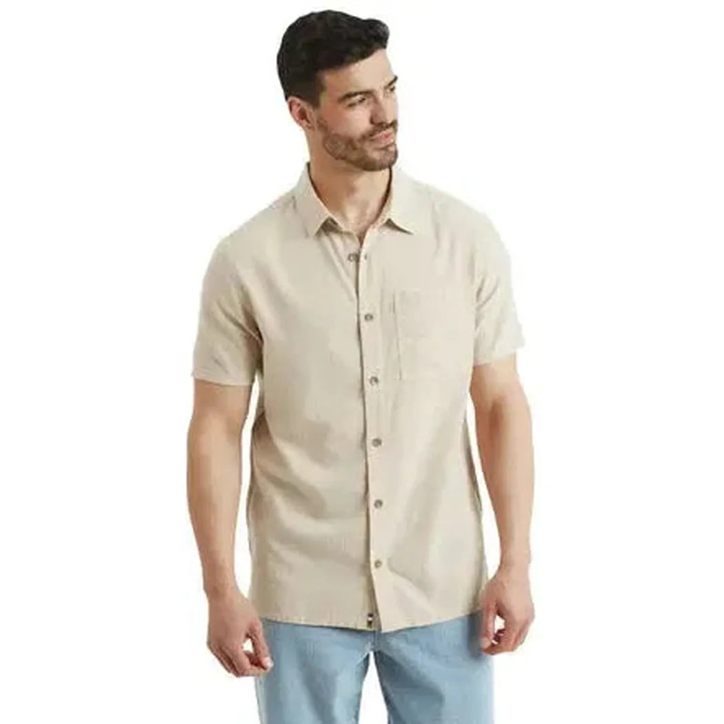 Sherpa Adventure Gear Men's Daha Short Sleeve Shirt-Men's - Clothing - Tops-Sherpa Adventure Gear-Bardiya Sand-M-Appalachian Outfitters