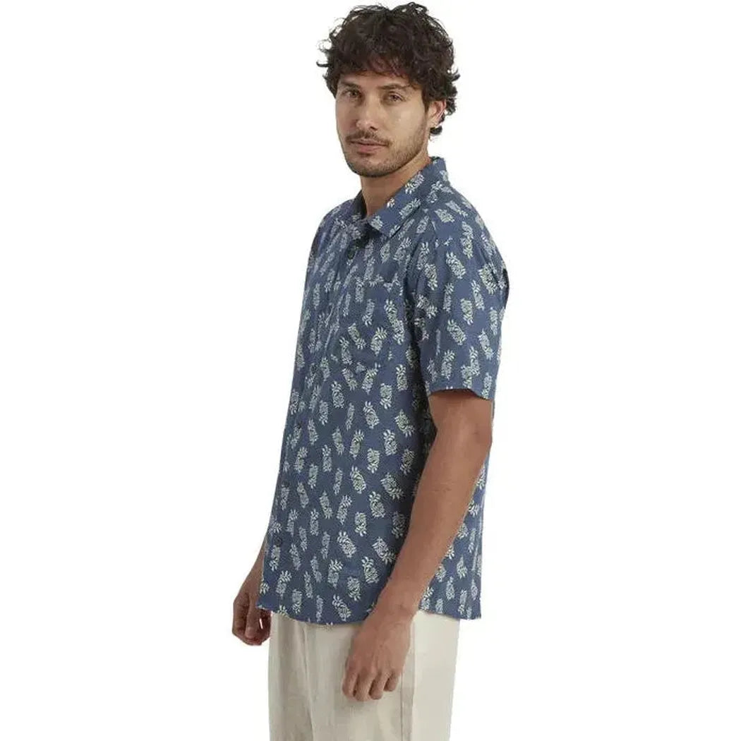 Sherpa Adventure Gear Men's Indi Floral Short Sleeve Shirt-Men's - Clothing - Tops-Sherpa Adventure Gear-Appalachian Outfitters