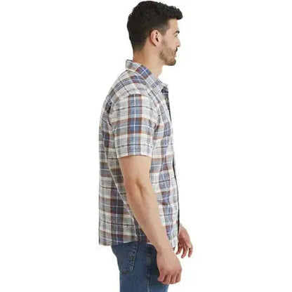 Sherpa Adventure Gear Men's Jampa Plaid Short Sleeve Shirt-Men's - Clothing - Tops-Sherpa Adventure Gear-Appalachian Outfitters