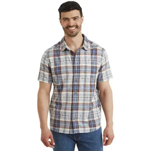 Sherpa Adventure Gear Men's Jampa Plaid Short Sleeve Shirt-Men's - Clothing - Tops-Sherpa Adventure Gear-Appalachian Outfitters