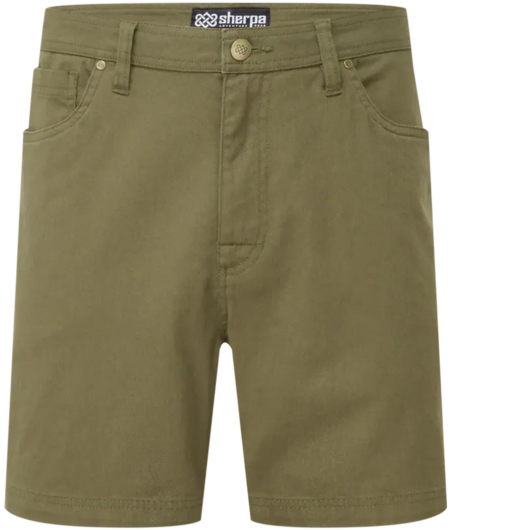 Sherpa Adventure Gear Sample - Men's Dando 5 Pocket Short-Men's - Clothing - Bottoms-Sherpa Adventure Gear-Evergreen-M-Appalachian Outfitters