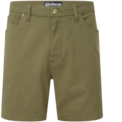 Sherpa Adventure Gear Sample - Men's Dando 5 Pocket Short-Men's - Clothing - Bottoms-Sherpa Adventure Gear-Evergreen-M-Appalachian Outfitters