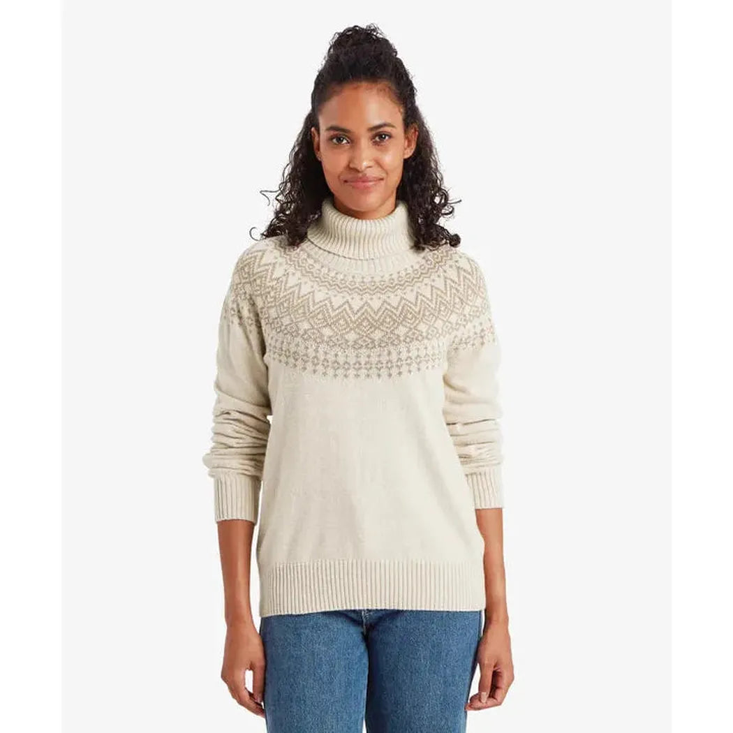 Sherpa Adventure Gear Samples - Women's Camkilo Roll Neck Sweater-Women's - Clothing - Tops-Sherpa Adventure Gear-Ecru-S-Appalachian Outfitters