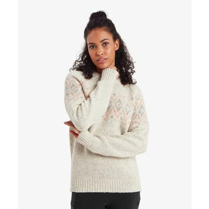 Sherpa Adventure Gear Samples - Women's Dumji Crew Sweater-Women's - Clothing - Tops-Sherpa Adventure Gear-Ecru-S-Appalachian Outfitters