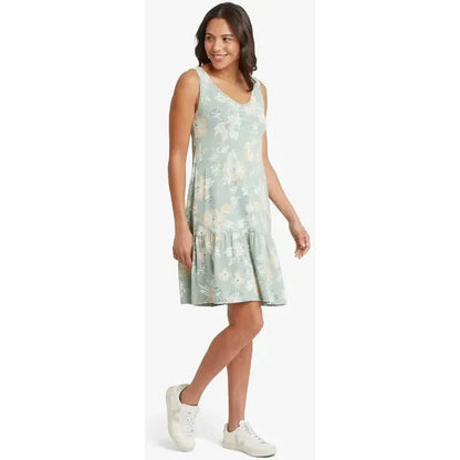 Sherpa Adventure Gear Women's Neha Ruffle Dress-Women's - Clothing - Dresses-Sherpa Adventure Gear-Celery Floral-S-Appalachian Outfitters