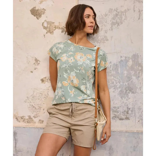 Sherpa Adventure Gear Women's Neha Tee-Women's - Clothing - Tops-Sherpa Adventure Gear-Celery Floral-S-Appalachian Outfitters
