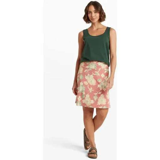 Sherpa Adventure Gear Women's Padma Pull On Skirt-Women's - Clothing - Skirts/Skorts-Sherpa Adventure Gear-Floral Brick Dust Floral-S-Appalachian Outfitters