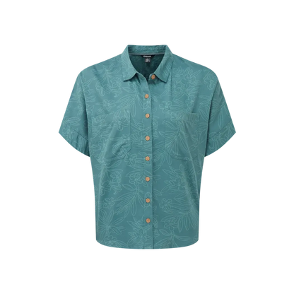 Sherpa Adventure Gear Women's Palmo Short Sleeve Shirt-Women's - Clothing - Tops-Sherpa Adventure Gear-Hydra Floral-S-Appalachian Outfitters