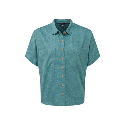 Sherpa Adventure Gear Women's Palmo Short Sleeve Shirt-Women's - Clothing - Tops-Hydra Floral-S-Appalachian Outfitters