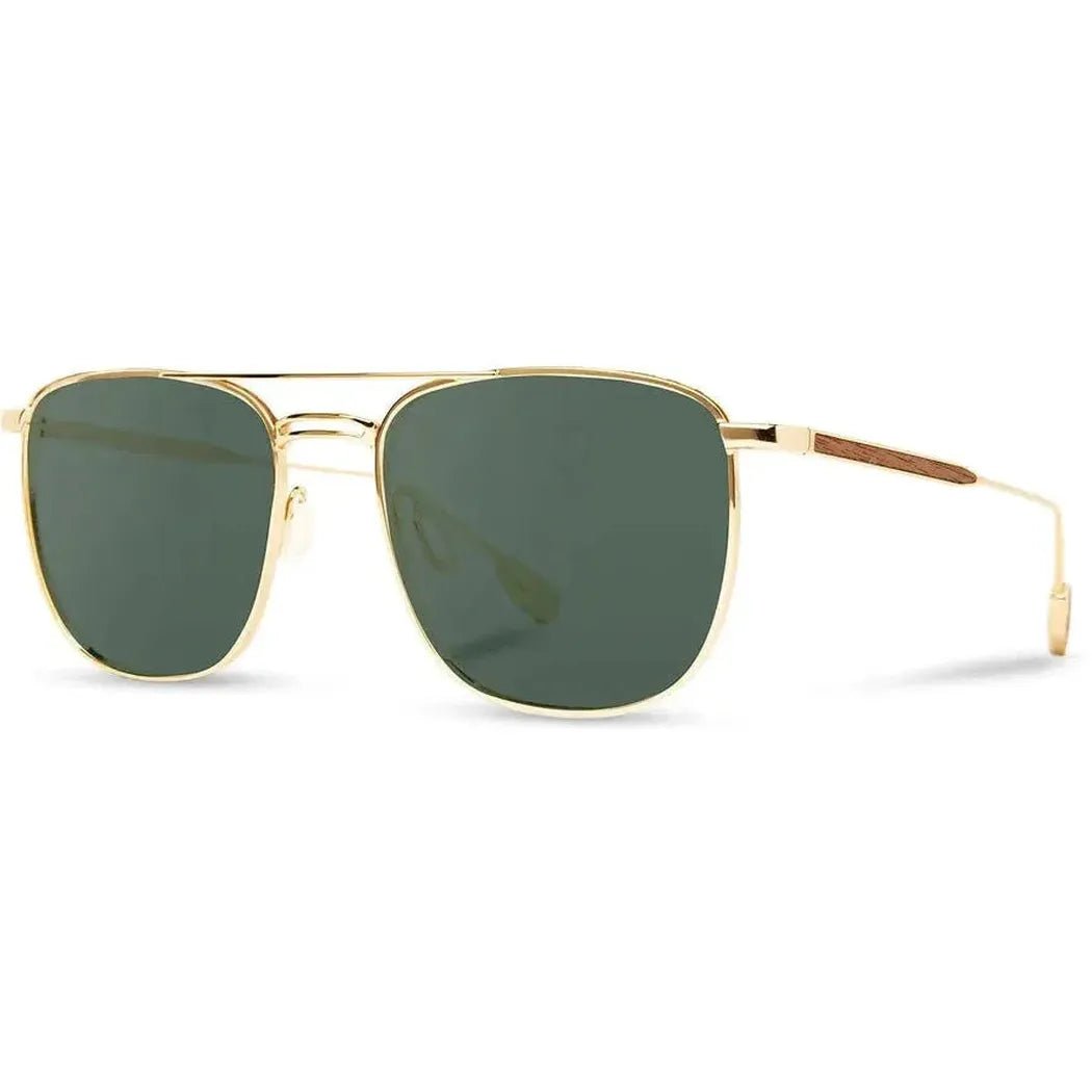 Shwood Ashland-Accessories - Eyewear - Sunglasses-Gold // Walnut-G15 Polarized-Appalachian Outfitters