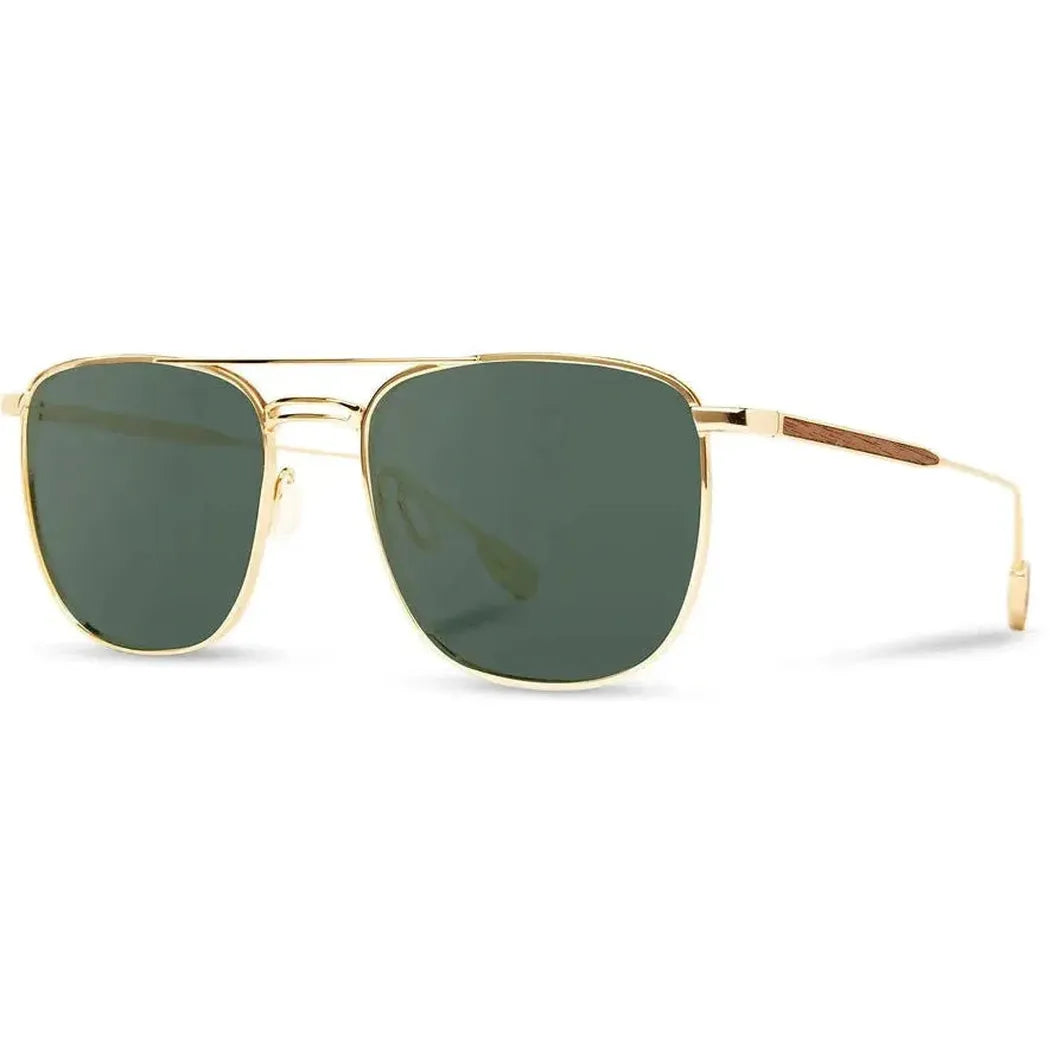 Shwood Handcrafted Ashland-Accessories - Eyewear - Sunglasses-Shwood Handcrafted-Gold // Walnut-G15 Polarized-Appalachian Outfitters