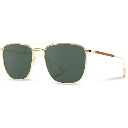 Shwood Handcrafted Ashland-Accessories - Eyewear - Sunglasses-Shwood Handcrafted-Gold // Walnut-G15 Polarized-Appalachian Outfitters