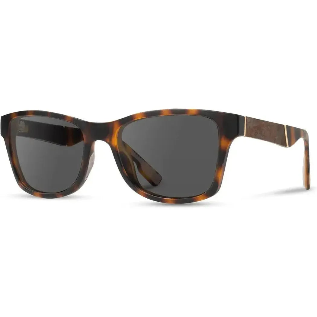 Shwood Handcrafted Canby ACTV-Accessories - Eyewear - Sunglasses-Shwood Handcrafted-Matte Brindle // Elm Burl-Grey Polarized-Appalachian Outfitters