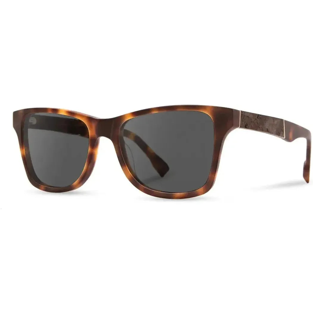 Shwood Handcrafted Canby XL-Accessories - Eyewear - Sunglasses-Shwood Handcrafted-Matte Brindle // Elm Burl-Grey Polarized-Appalachian Outfitters