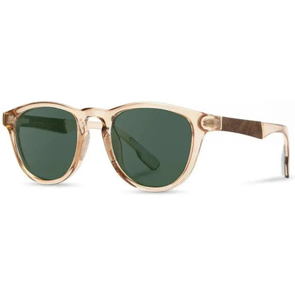 Shwood Handcrafted Francis ACTV-Accessories - Eyewear - Sunglasses-Shwood Handcrafted-Champagne // Elm Burl-G15 Polarized-Appalachian Outfitters