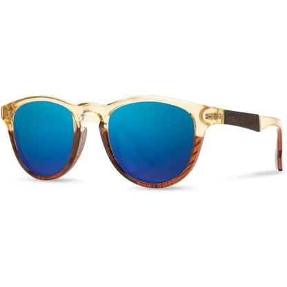 Shwood Handcrafted Francis ACTV-Accessories - Eyewear - Sunglasses-Shwood Handcrafted-Canyon // Elm Burl-Blue Flash Polarized-Appalachian Outfitters