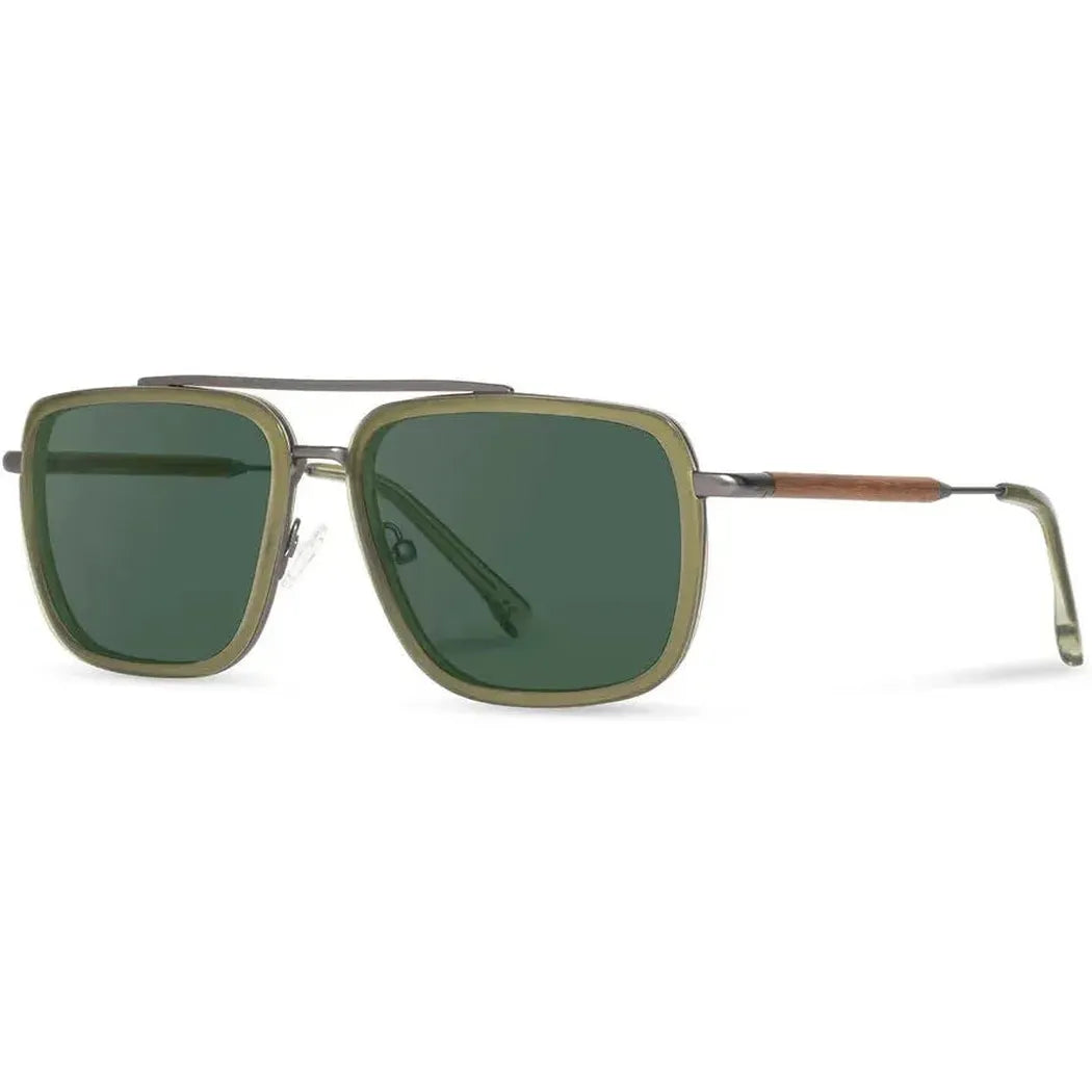 Shwood Handcrafted Grant-Accessories - Eyewear - Sunglasses-Shwood Handcrafted-Pine & Gun Metal // Walnut-G15 Polarized-Appalachian Outfitters