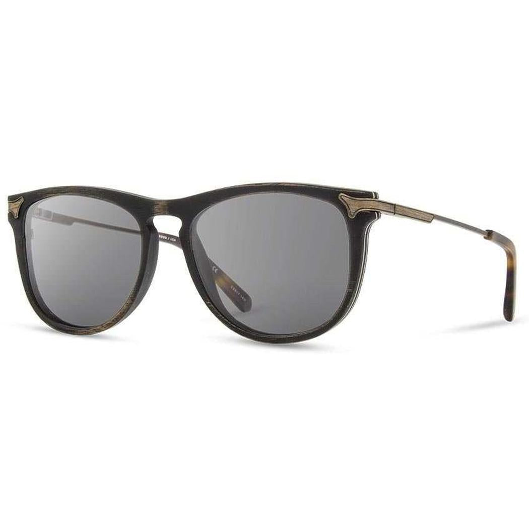 Shwood Handcrafted Keller-Accessories - Eyewear - Sunglasses-Shwood Handcrafted-Distressed Dark Walnut-Grey Polarized-Appalachian Outfitters