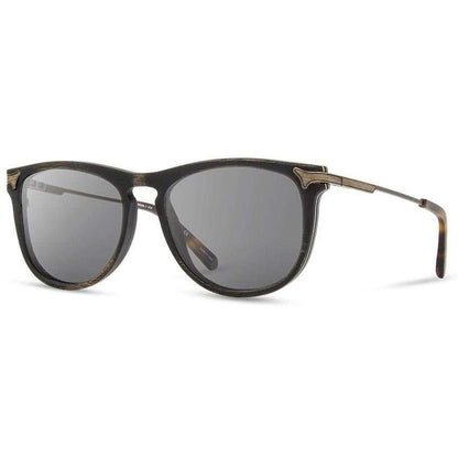 Shwood Handcrafted Keller-Accessories - Eyewear - Sunglasses-Shwood Handcrafted-Distressed Dark Walnut-Grey Polarized-Appalachian Outfitters