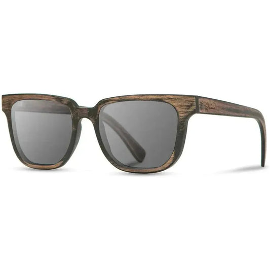 Shwood Handcrafted Prescott-Accessories - Eyewear - Sunglasses-Shwood Handcrafted-Distressed Dark Walnut-Grey Polarized-Appalachian Outfitters
