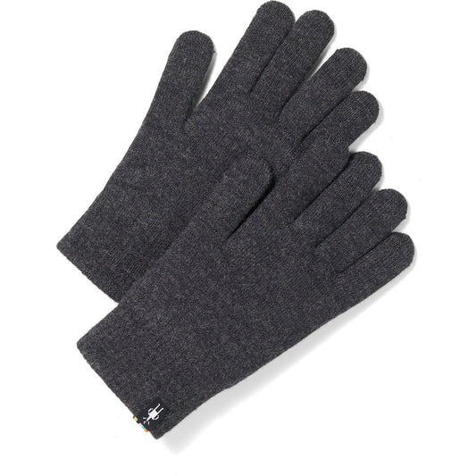 Charcoal Smartwool Boiled Wool Glove shown from above on a white background.