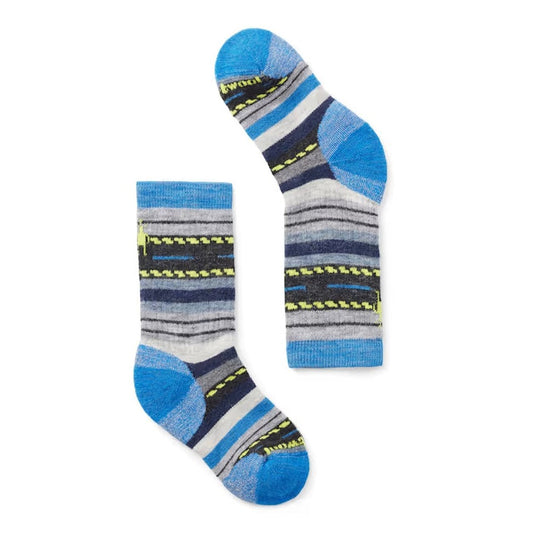 Smartwool Kids' Hike Margarita Crew Socks-Accessories - Socks - Kids-Smartwool-Laguna Blue-S-Appalachian Outfitters