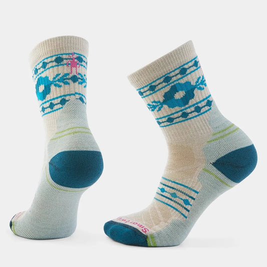 Smartwool Women's Hike Light Cushion Retro Floral Mid Crew Socks-Accessories - Socks - Women's-Smartwool-Appalachian Outfitters
