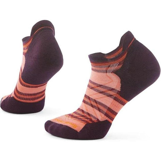 Smartwool Women's Run Targeted Cushion Stripe Low Ankle Socks-Accessories - Socks - Women's-Smartwool-Wild Salmon-S-Appalachian Outfitters