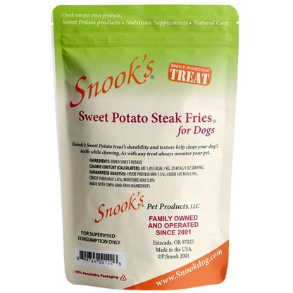 Snook’s Pet Products Sweet Potato Fries 10 oz Outdoor Dogs