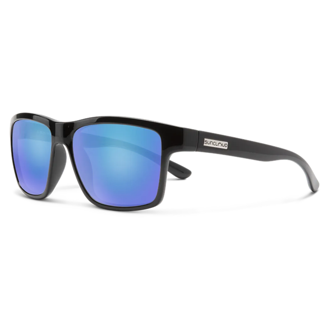 Suncloud A-Team-Accessories - Sunglasses-Suncloud-Black-Polarized Blue Mirror-Appalachian Outfitters