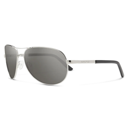 Suncloud Aviator-Accessories - Eyewear - Sunglasses-Suncloud-Silver-Polarized Gray-Appalachian Outfitters