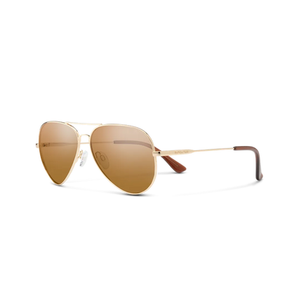 Suncloud Hard Deck-Accessories - Sunglasses-Suncloud-Gold-Polarized Brown-Appalachian Outfitters