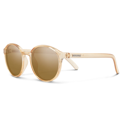 Suncloud Low Key-Accessories - Eyewear - Sunglasses-Suncloud-Crystal Peach-Polarized Brown-Appalachian Outfitters