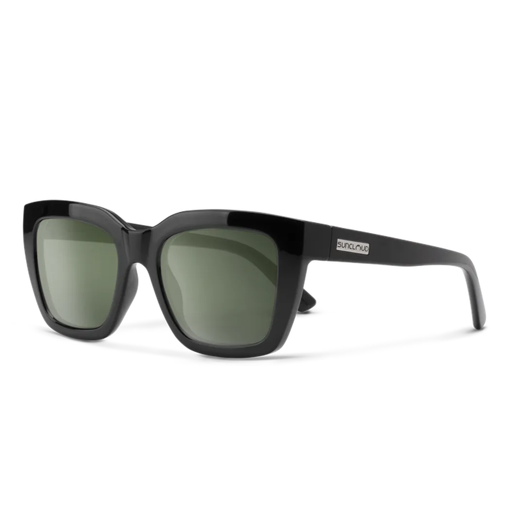 Suncloud Marion-Accessories - Eyewear - Sunglasses-Suncloud-Black-Polarized Gray Green-Appalachian Outfitters