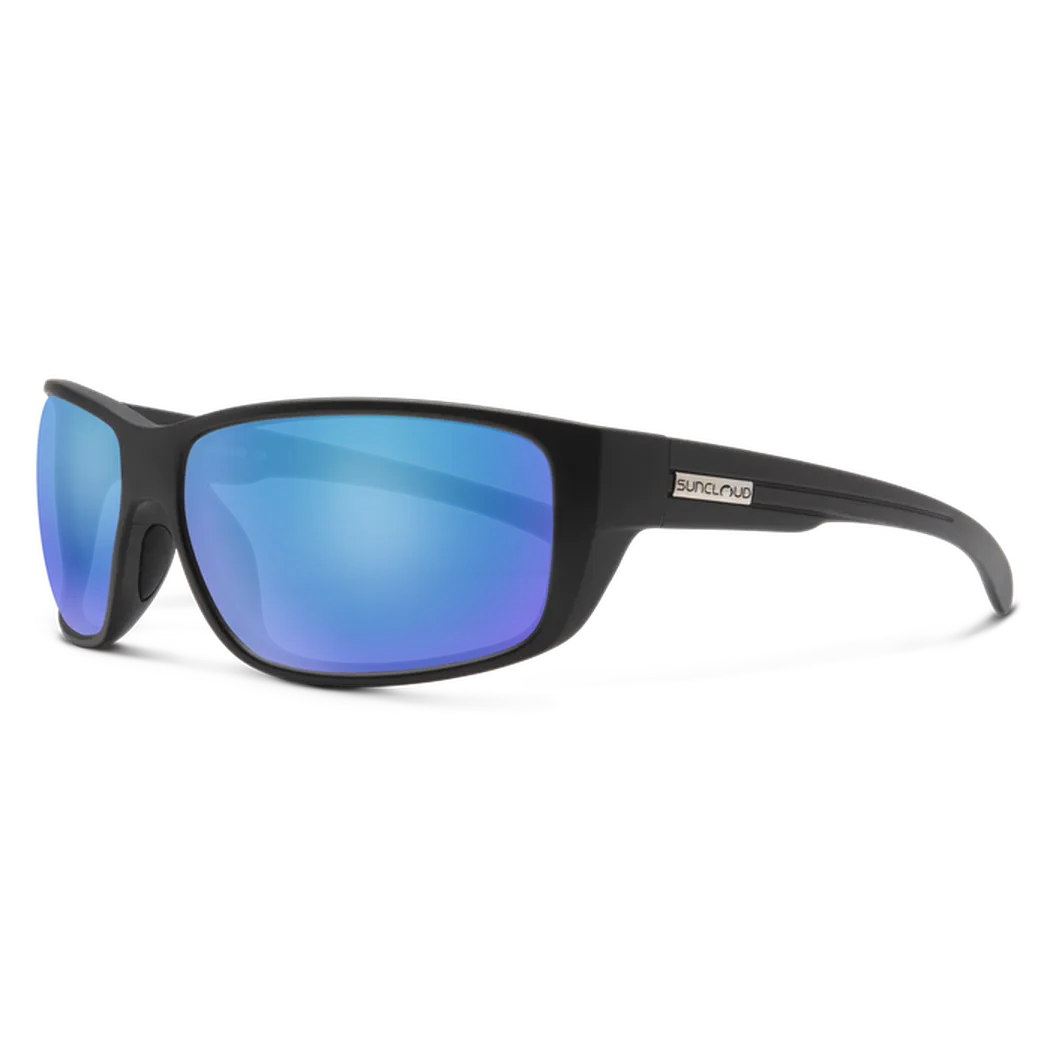 Suncloud Milestone-Accessories - Sunglasses-Suncloud-Matte Black-Polarized Blue Mirror-Appalachian Outfitters