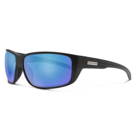 Suncloud Milestone-Accessories - Sunglasses-Suncloud-Matte Black-Polarized Blue Mirror-Appalachian Outfitters