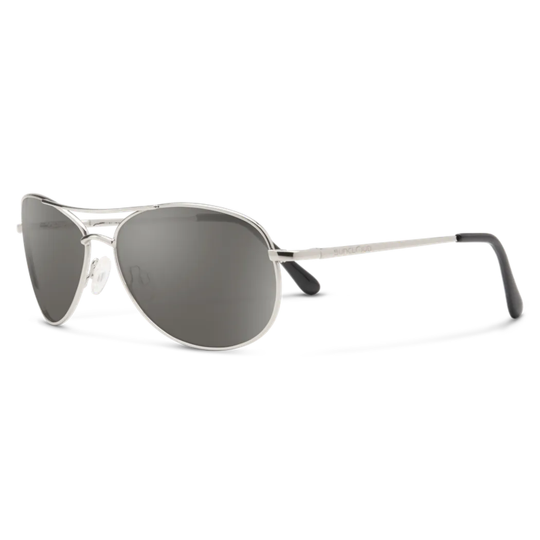 Suncloud Patrol-Accessories - Eyewear - Sunglasses-Suncloud-Silver-Polarized Gray-Appalachian Outfitters
