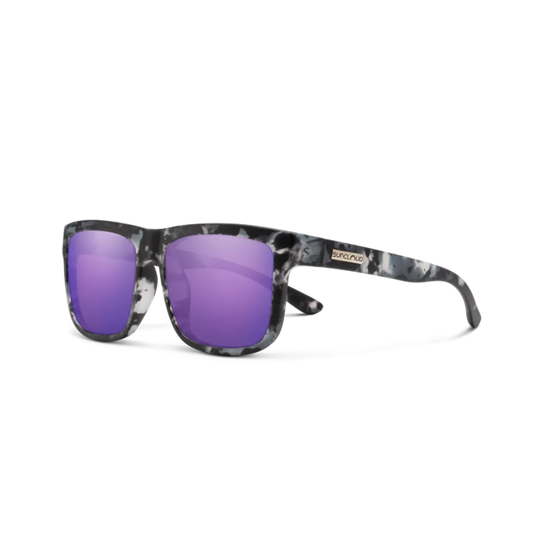 Suncloud Quiver-Accessories - Sunglasses-Suncloud-Matte Black-Polarized Purple Mirror-Appalachian Outfitters