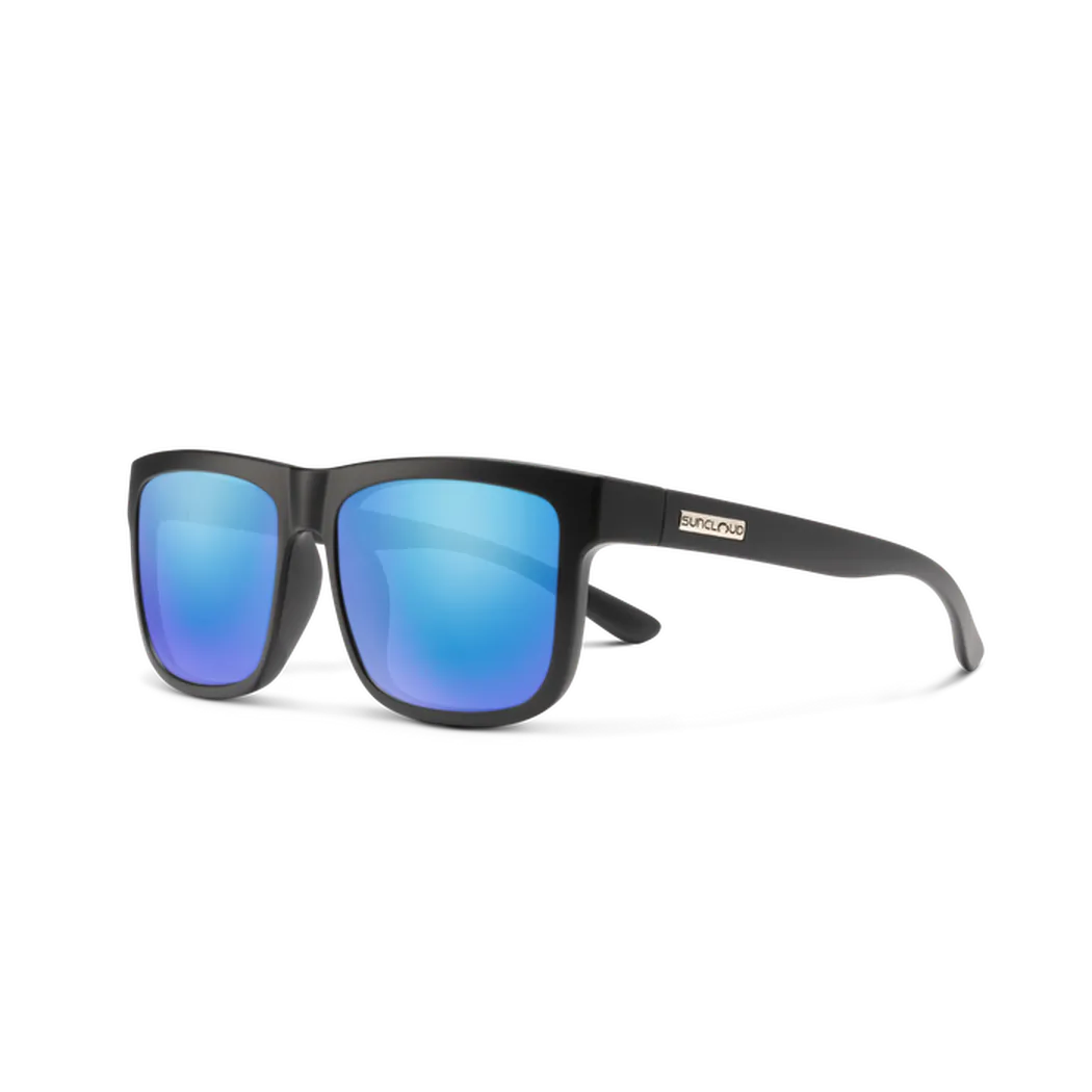 Suncloud Quiver-Accessories - Sunglasses-Suncloud-Matte Black-Polarized Blue Mirror-Appalachian Outfitters