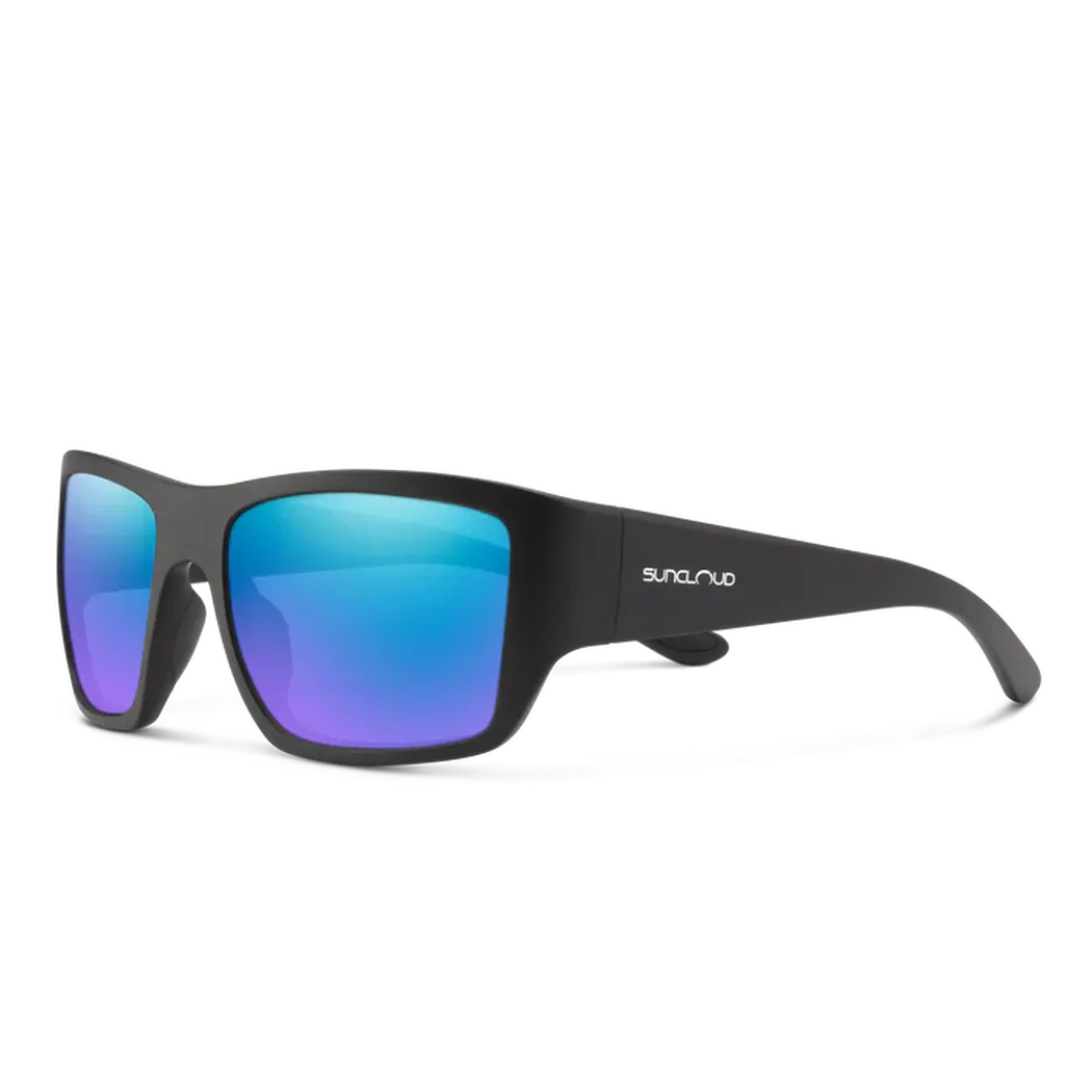 Suncloud Sculpin-Accessories - Eyewear - Sunglasses-Suncloud-Matte Black-Polarized Blue Mirror-Appalachian Outfitters