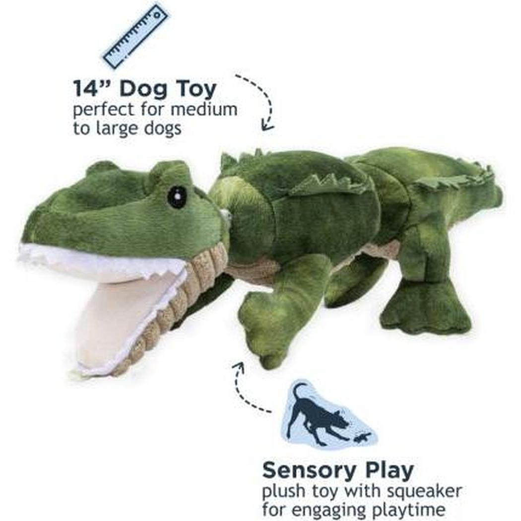 Tall Tails Gator Jointed Shake Play Dog Toy-Pets - Toys-Tall Tails-Appalachian Outfitters