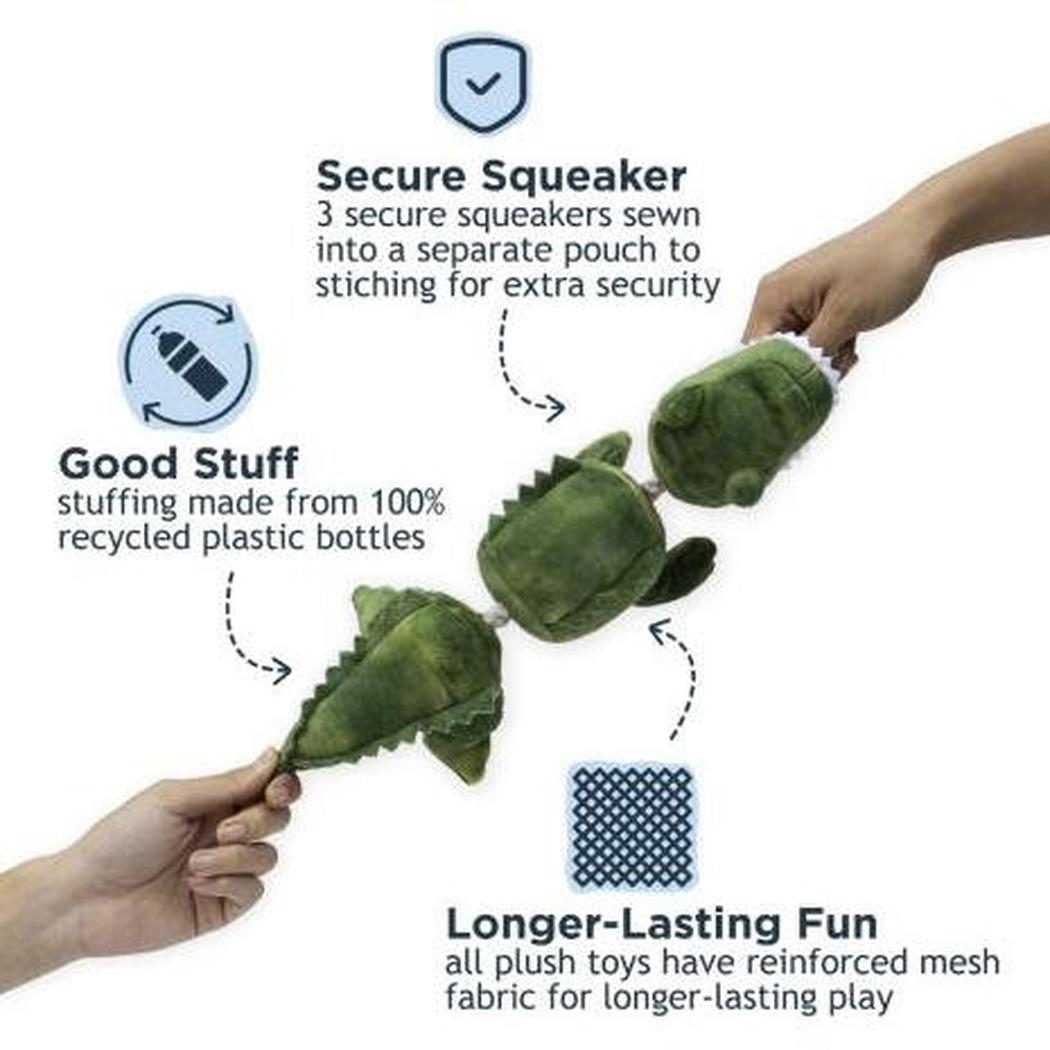 Tall Tails Gator Jointed Shake Play Dog Toy-Pets - Toys-Tall Tails-Appalachian Outfitters