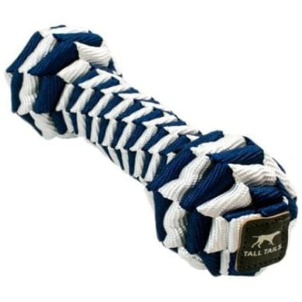Tall Tails Navy Braided Bone Toy Outdoor Dogs