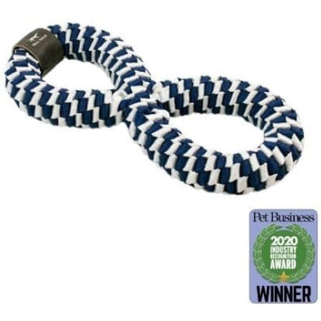 Tall Tails Navy Braider Infinity Tug Toy Outdoor Dogs