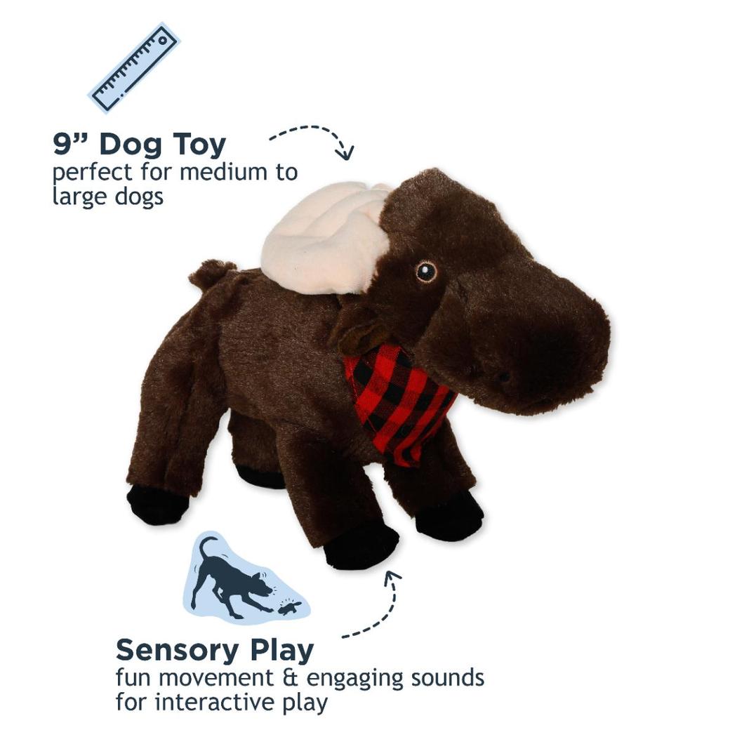Tall Tails Plush Animated Moose Toy-Pets - Toys-Tall Tails-Appalachian Outfitters