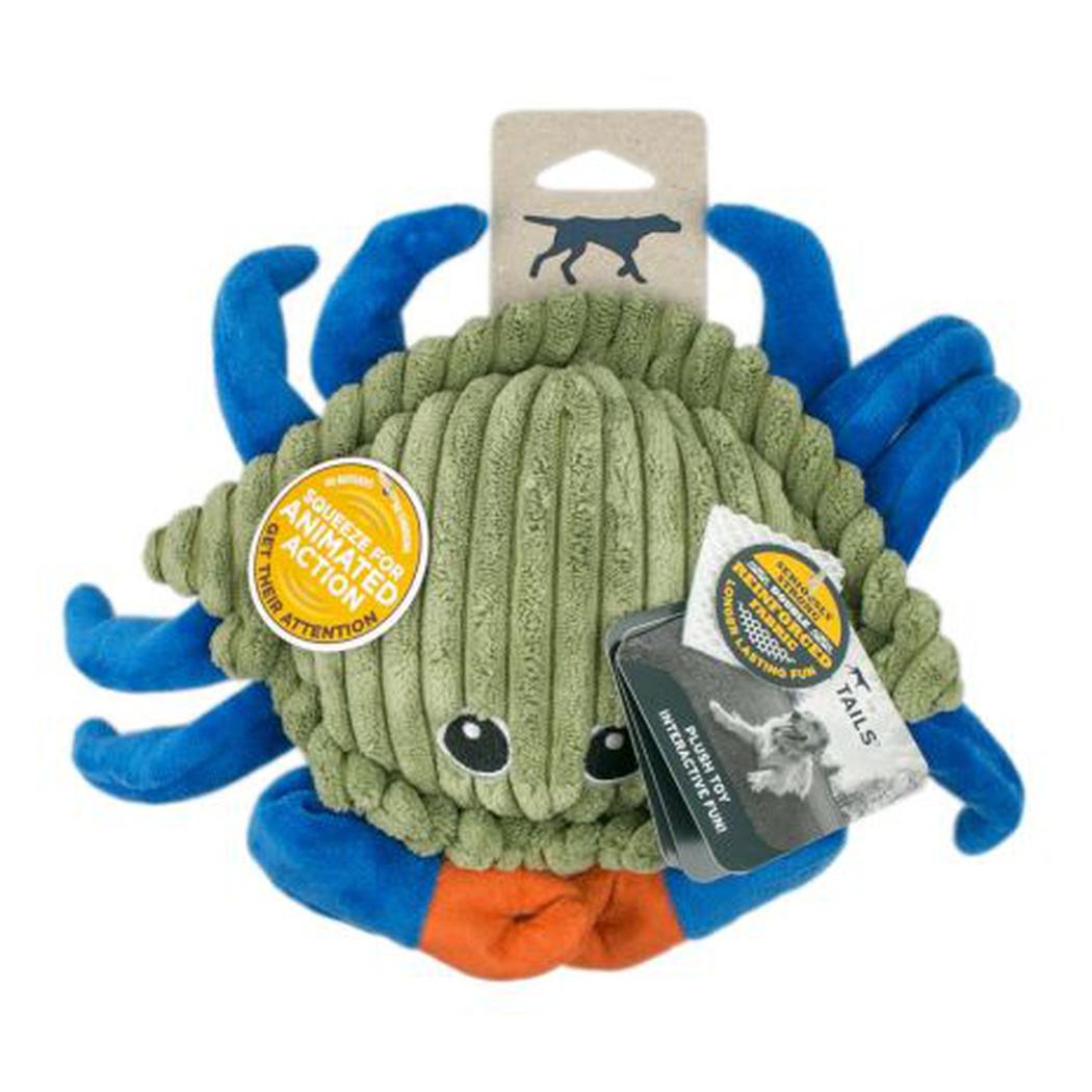 Tall Tails Plush Crab Animated Claw Toy - 9"-Pets - Toys-Tall Tails-Appalachian Outfitters